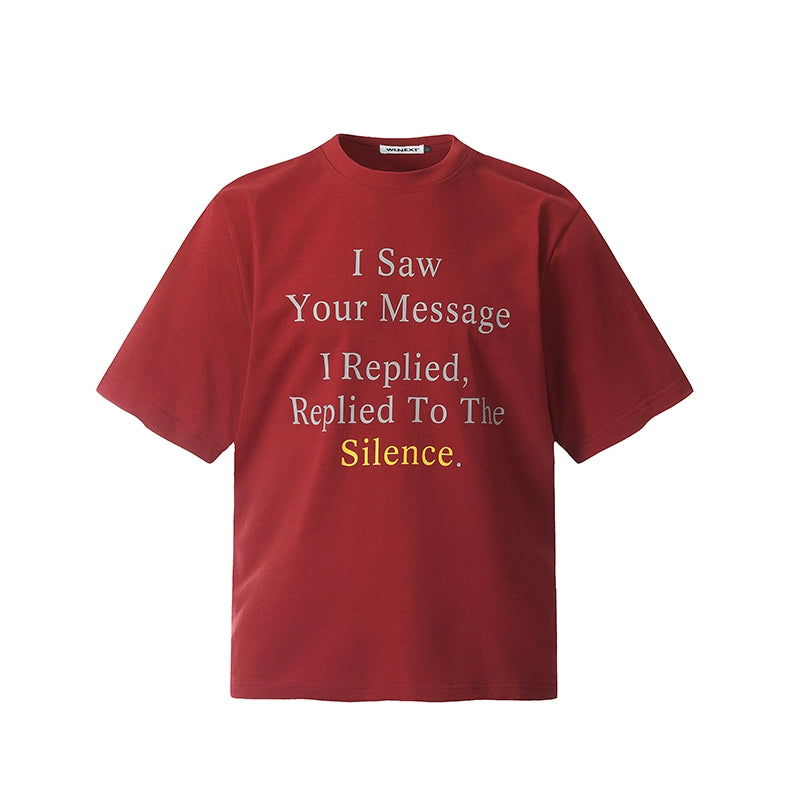 Silence Message Graphic T-Shirt
