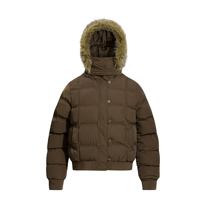 Harbor Faux-Fur Hood Puffer Jacket