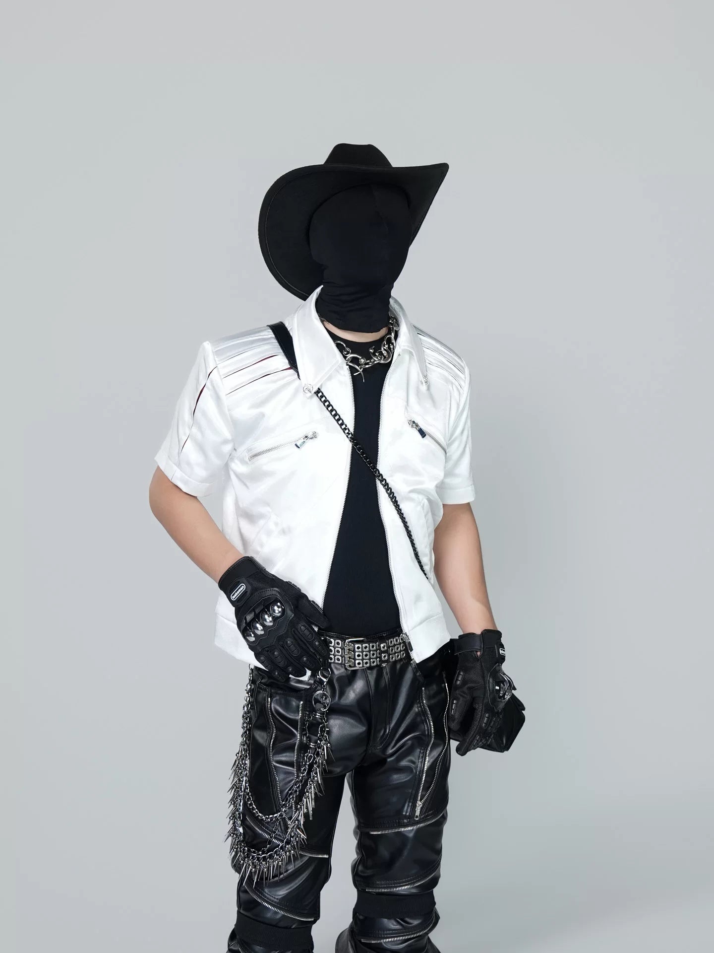 Midnight Ignition Satin Moto Shirt