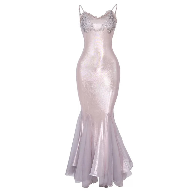 Iridescent Lilac Mermaid Gown