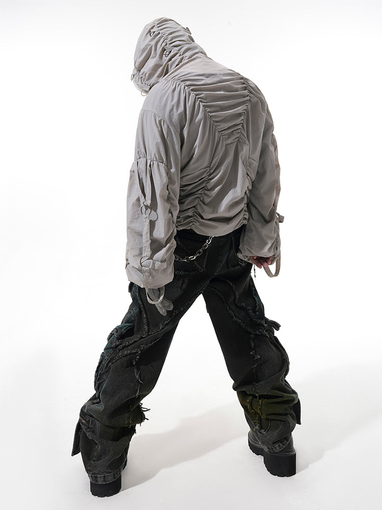 Studded Tactical Windbreaker Jacket
