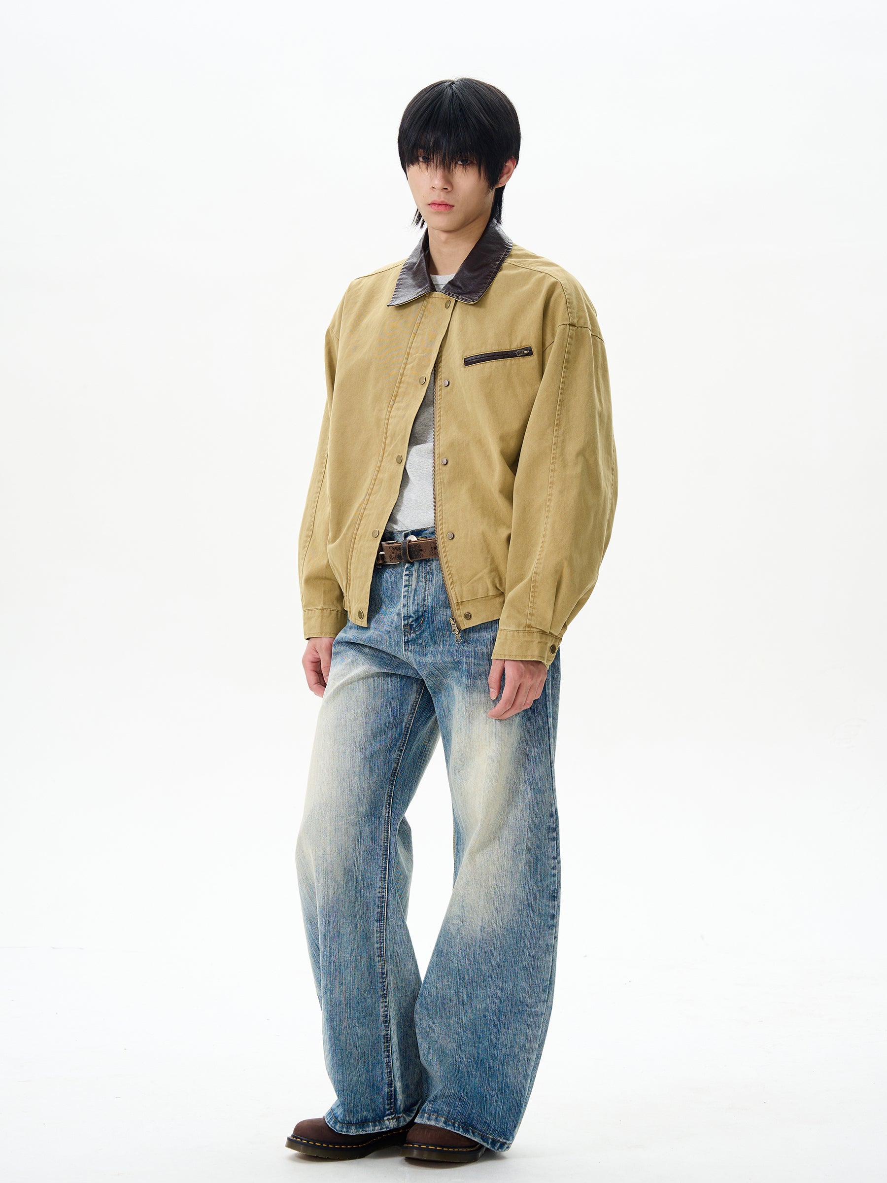 Retro Wide Leg Denim Jeans