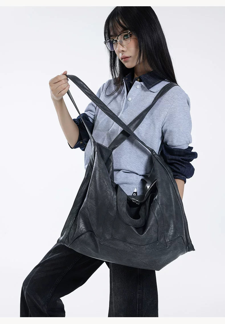 Shadow Drape Triangle Tote