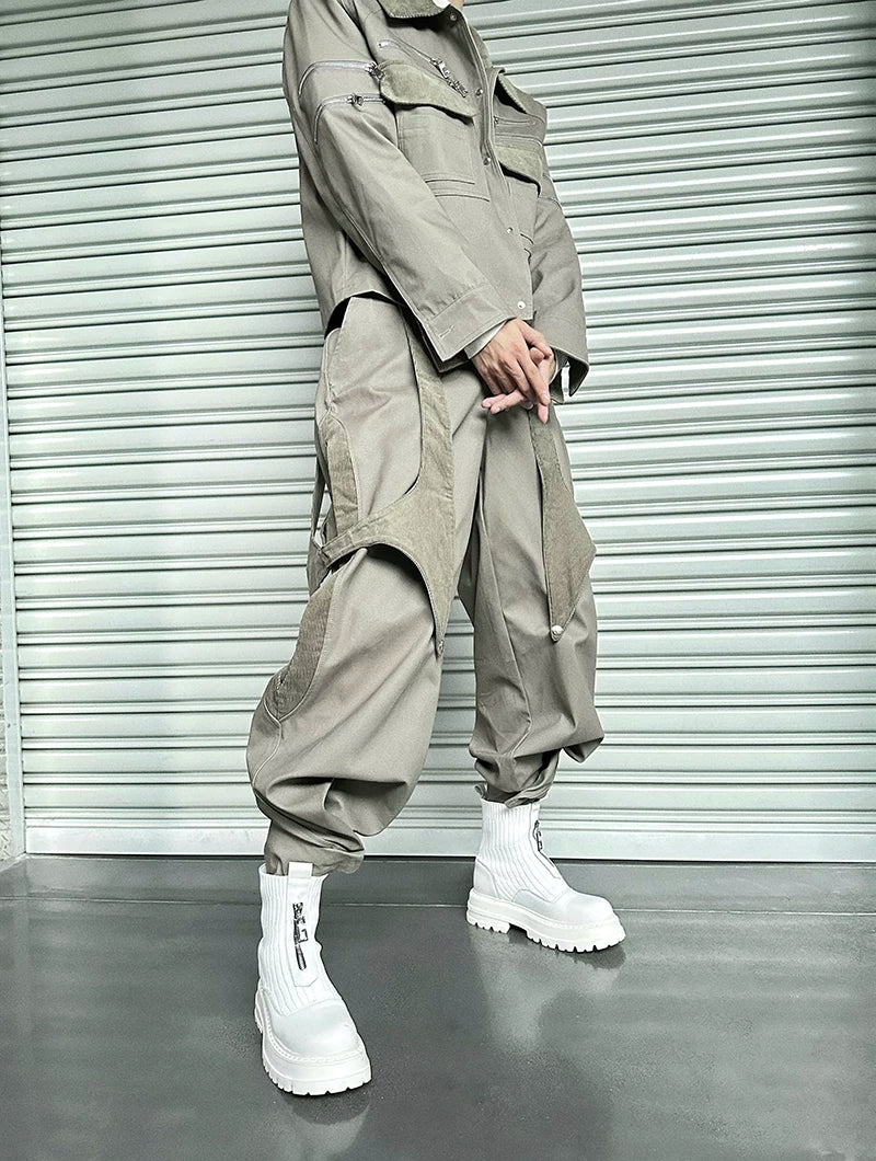 Dune Havoc Draped Panel Cargo Trousers