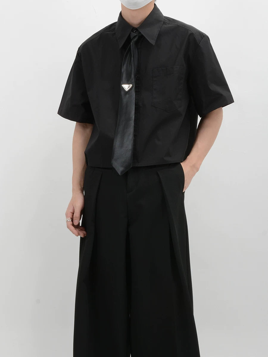 Inkline Boxy Crop Shirt