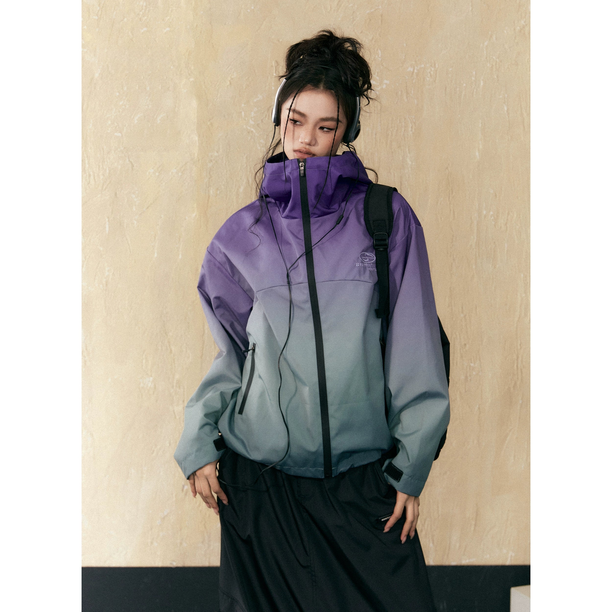 Gradient Windbreaker Jacket