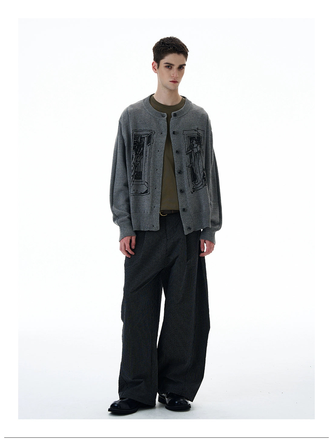 Tarot Window Graphic Knit Cardigan