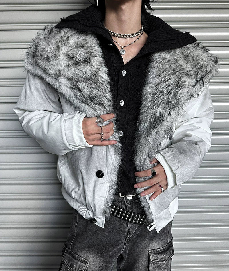 Frostbite Revenant Faux-Fur Aviator Jacket