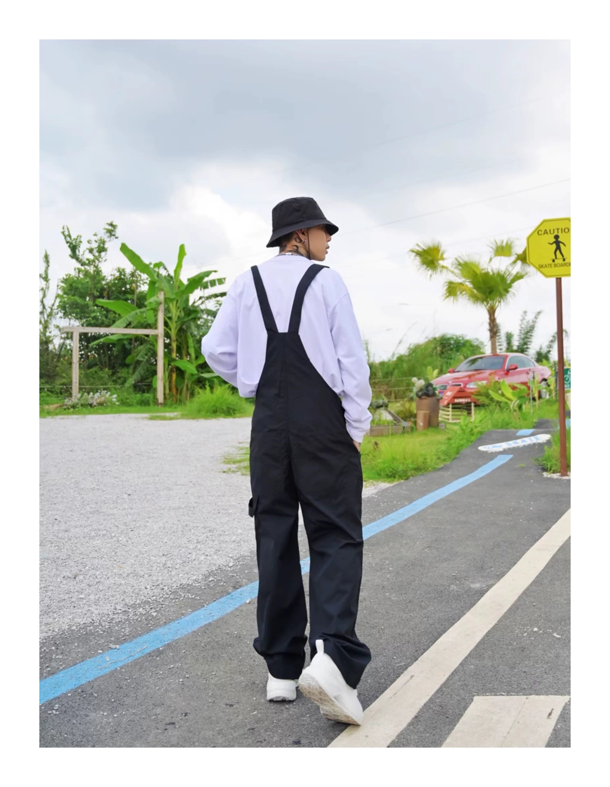 Skyline Workwear Wide‑Leg Overalls