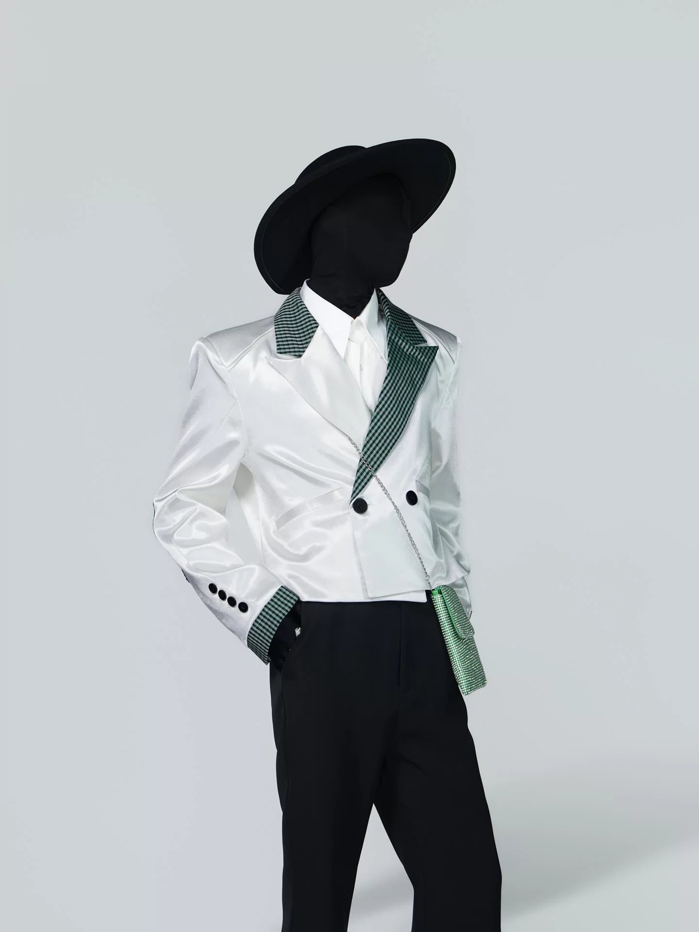 Gambit Houndstooth Lapel Tux Blazer