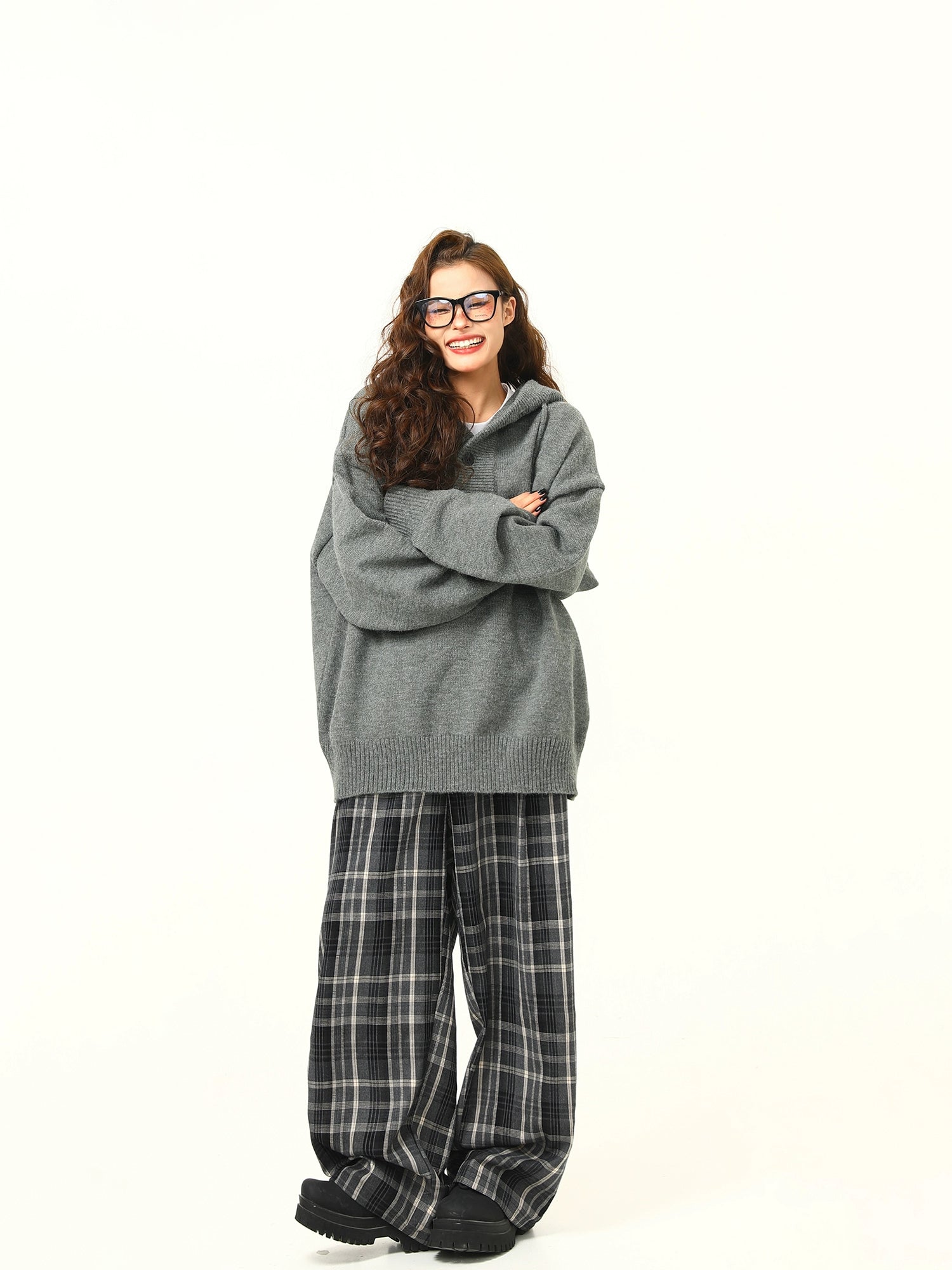 Cozy Knit Hoodie Pullover Sweater