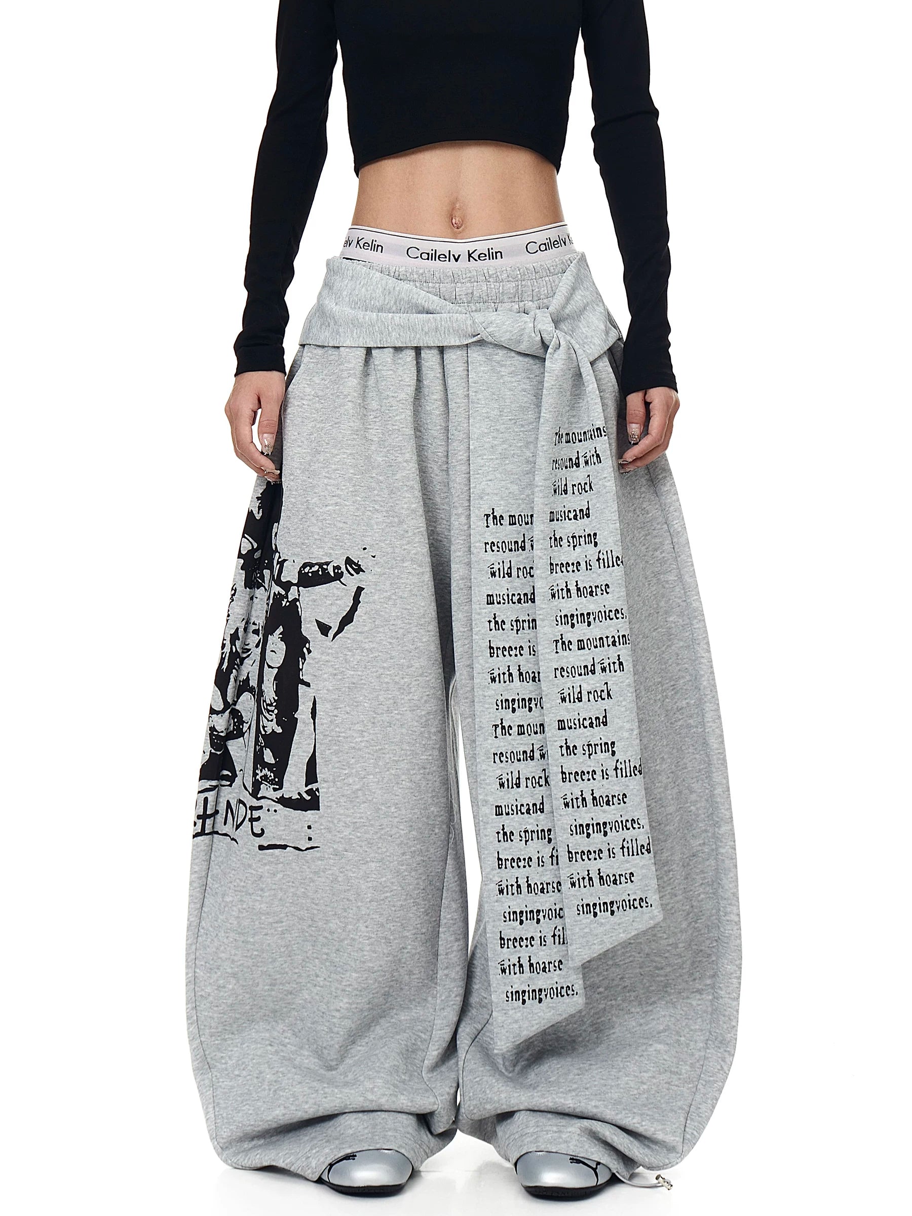 Lyric Shade Wrap Fleece Trousers