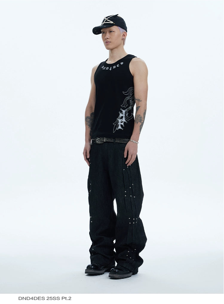 Gothic Letter Tattoo Tank Top