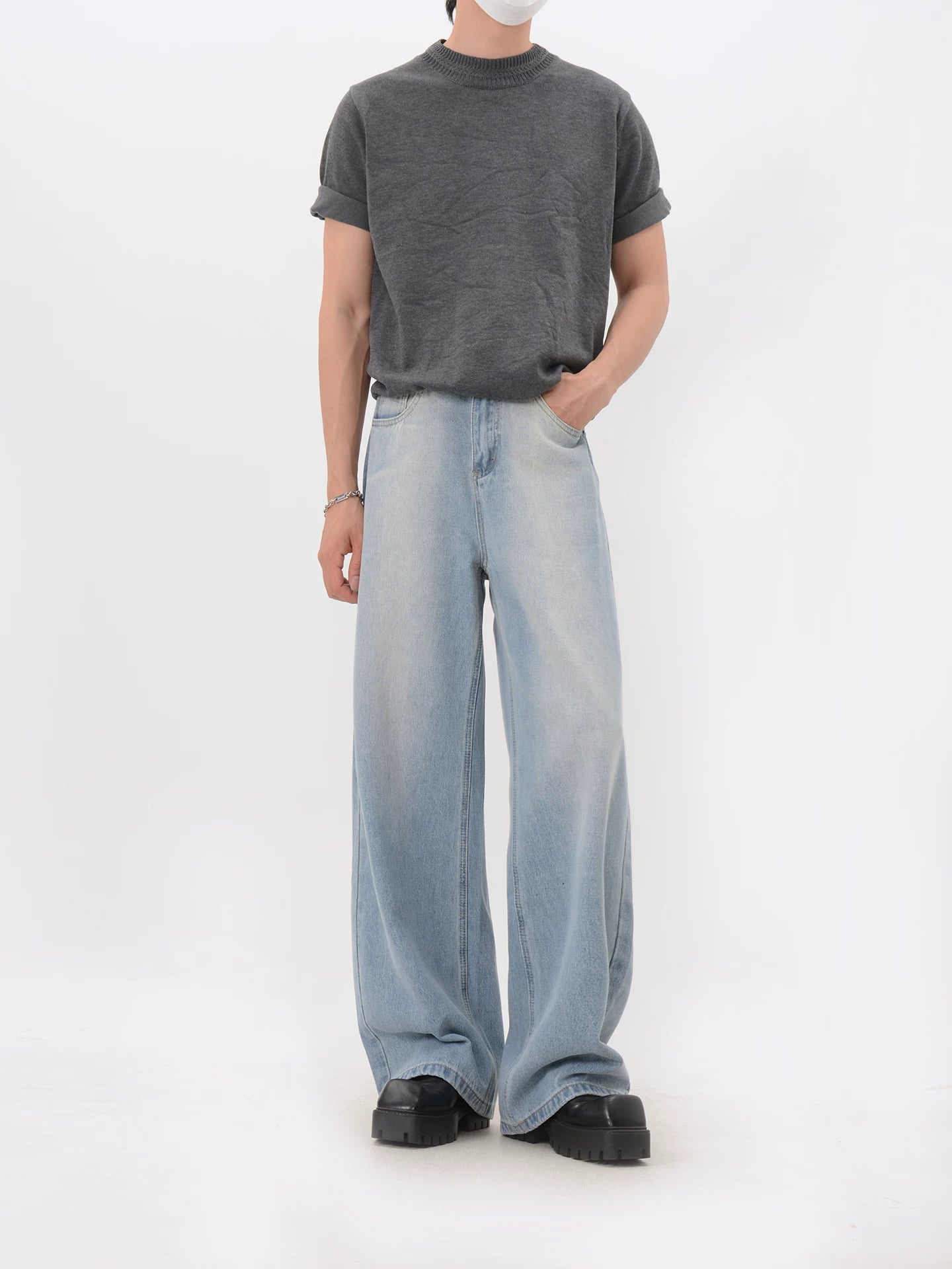 Skyfade Wide Leg Denim