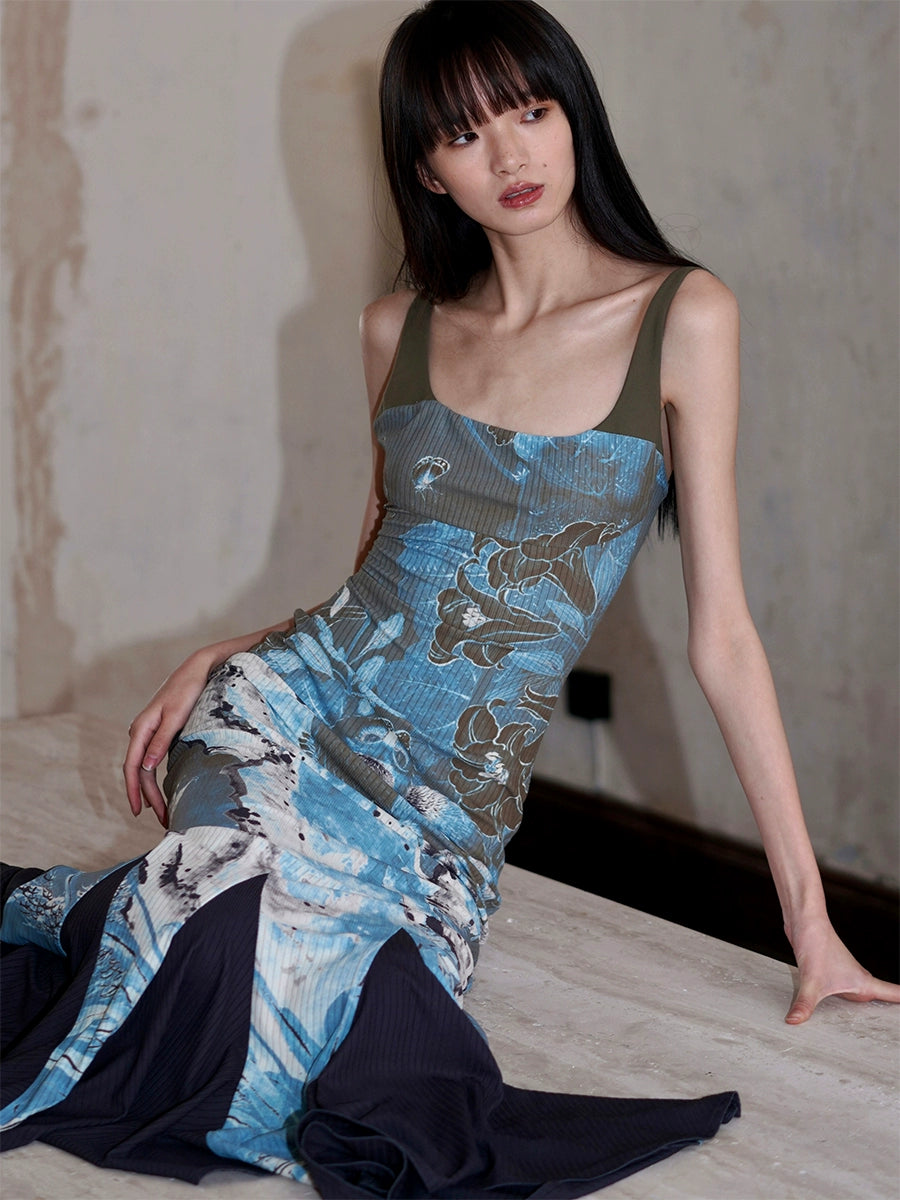 Midnight Bloom Maxi Dress - chiclara