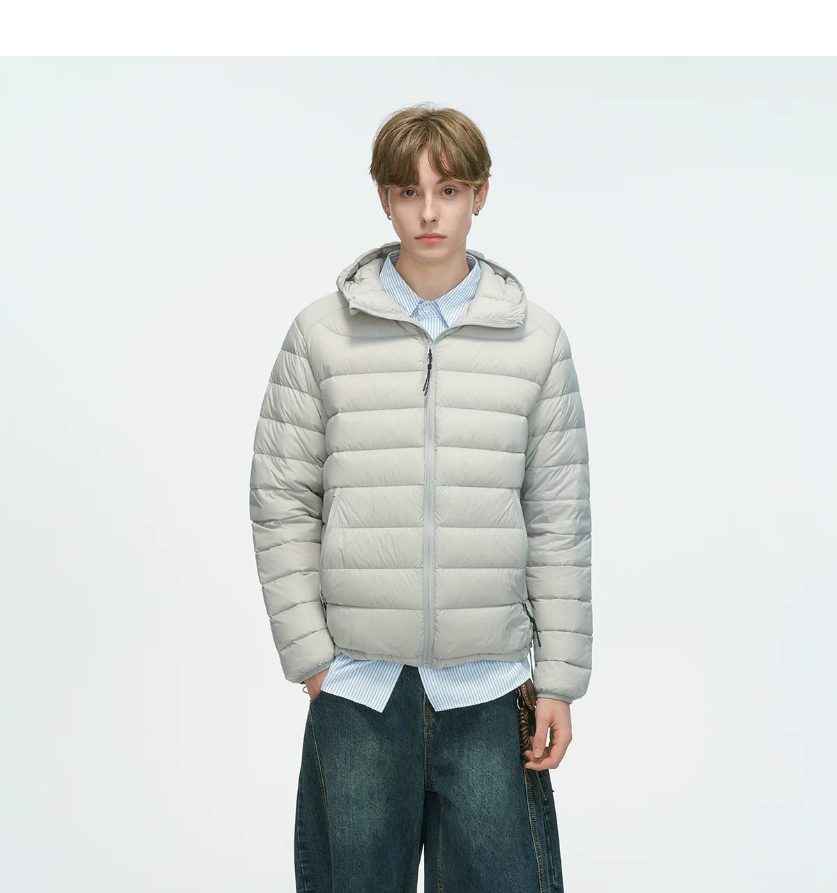 Frostbeam Dual-Tone Puffer Hoodie