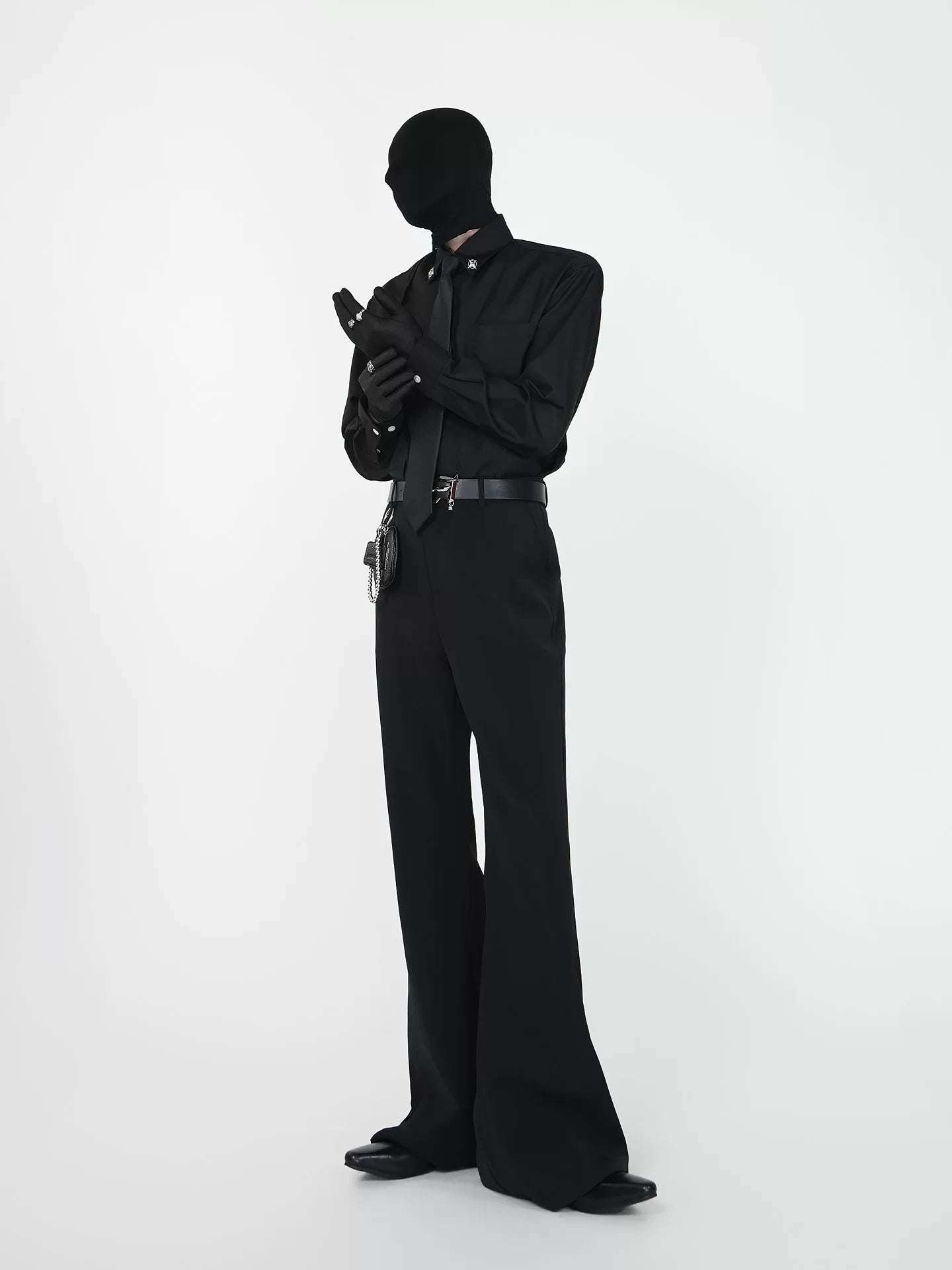 Midnight Sigil Monochrome Dress Shirt & Tie Set