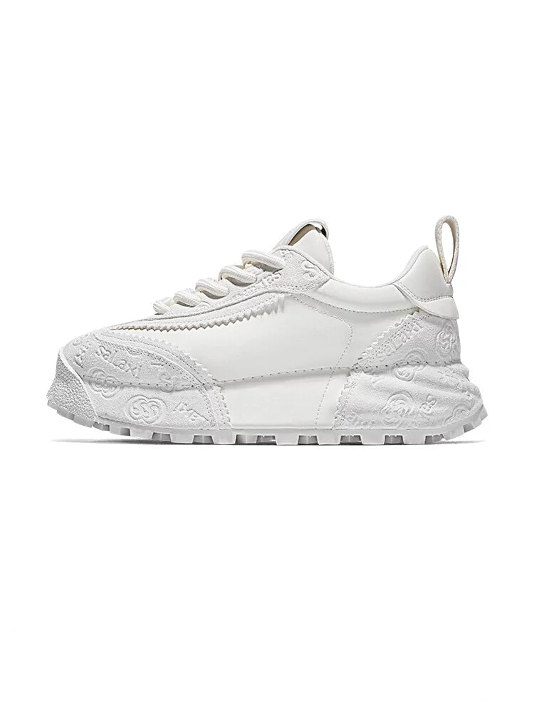 LuxeTrail Embossed Sneakers