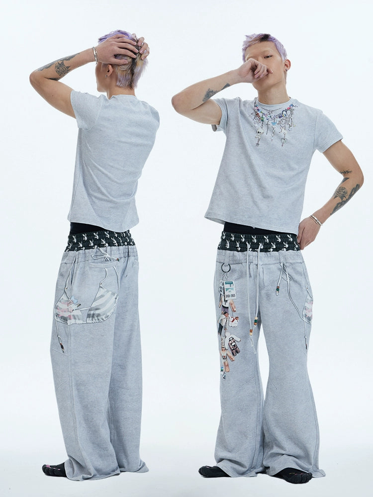 Beaded Necklace Print T-shirt