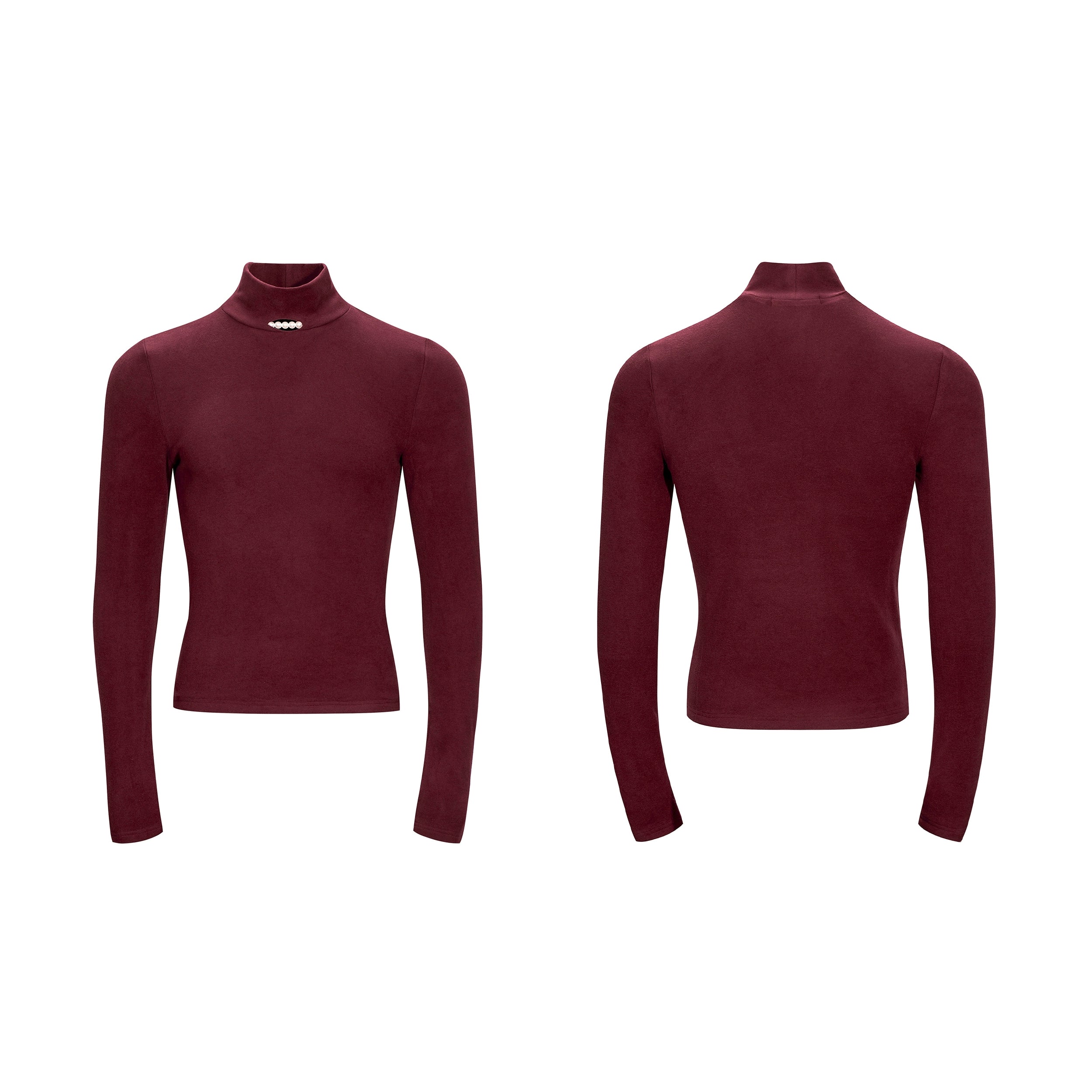 Midnight Pearl Accent Turtleneck