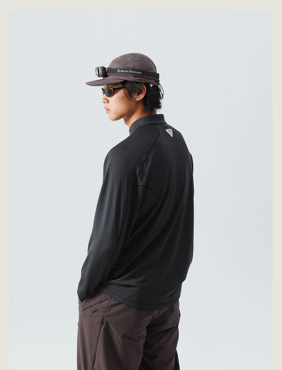 Wool Thermal Stand-Collar T-shirt