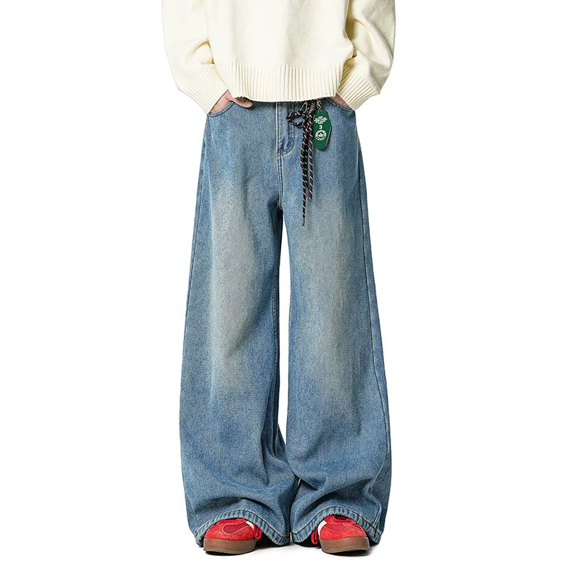 Coal Fade Barrel-Leg Jeans