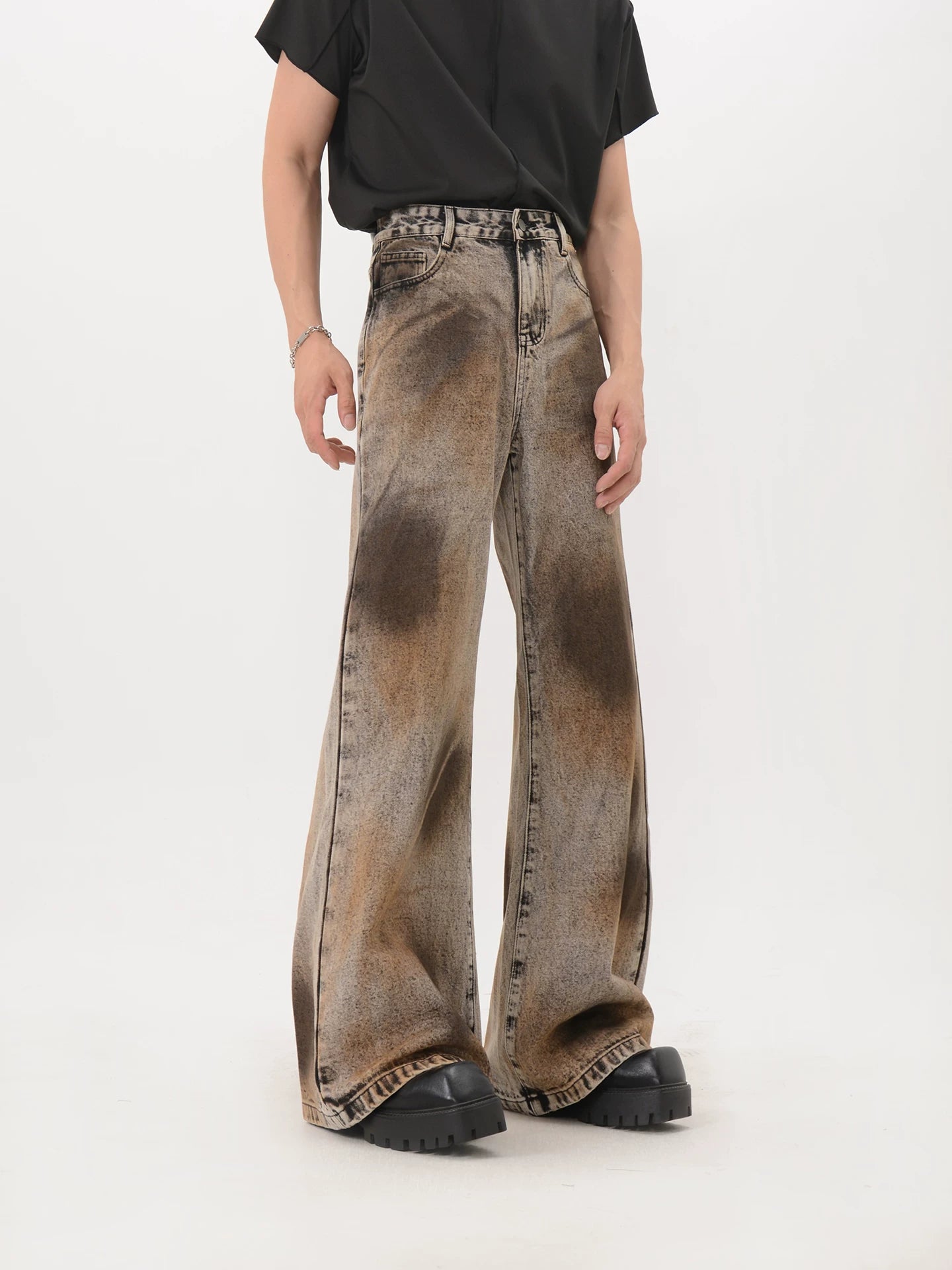 Rust Eclipse Flare Denim