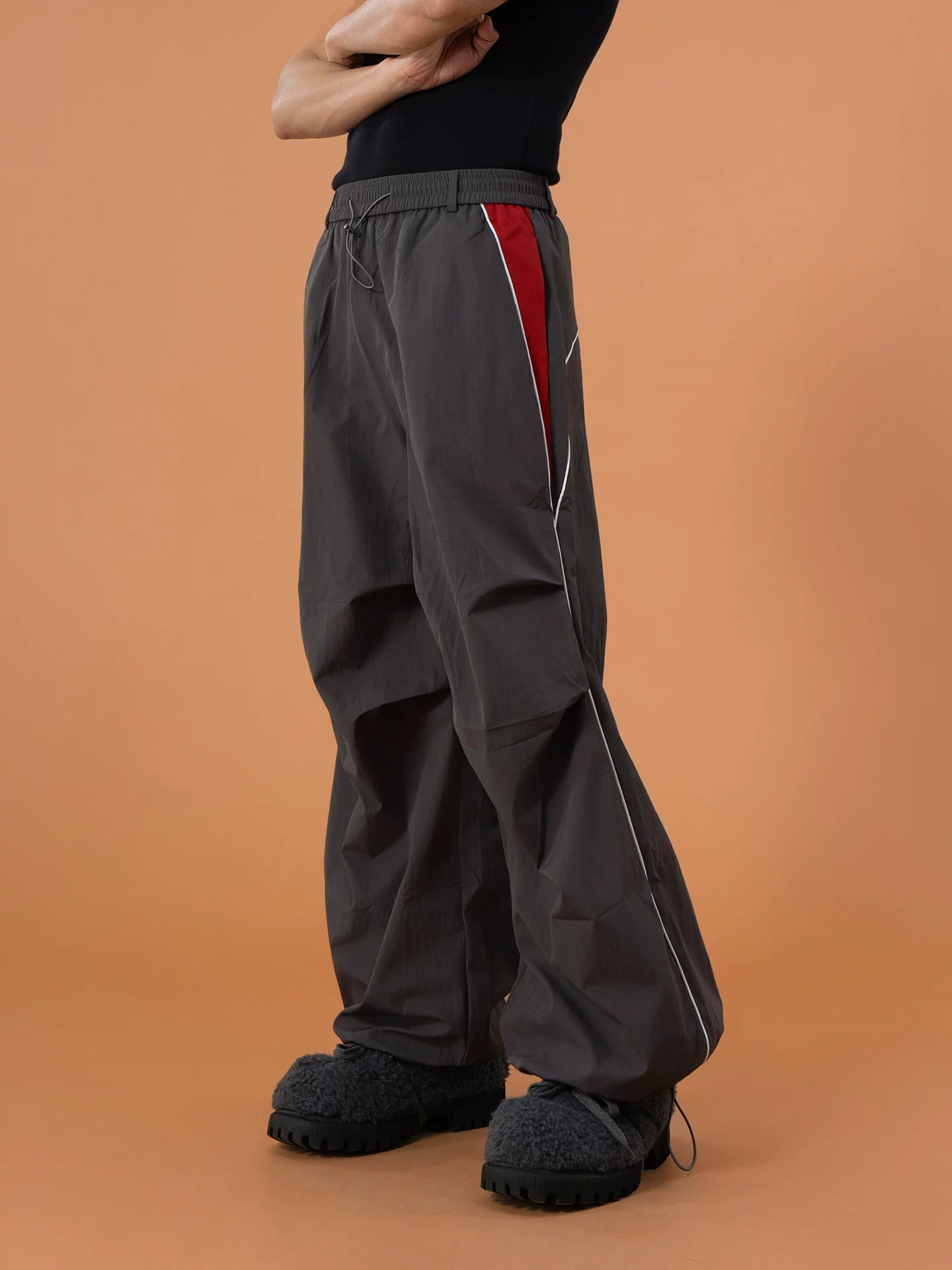 Sidewave Contrast Track Parachute Pants