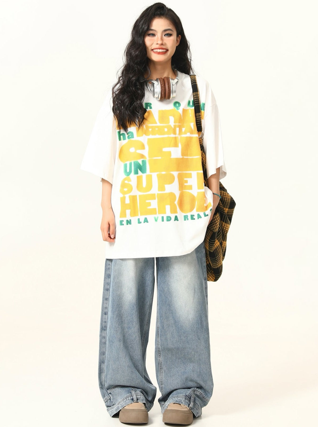 Camiseta de manga corta estética de ropa de calle moderna
