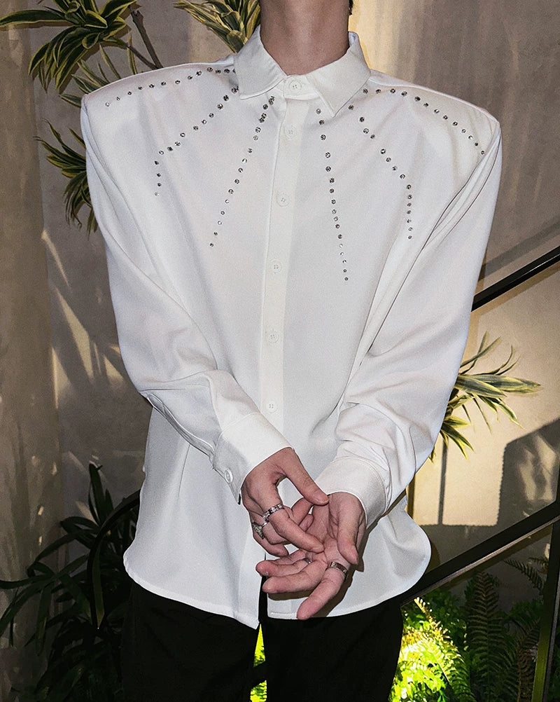 Nocturne Constellation Crystal Dress Shirt