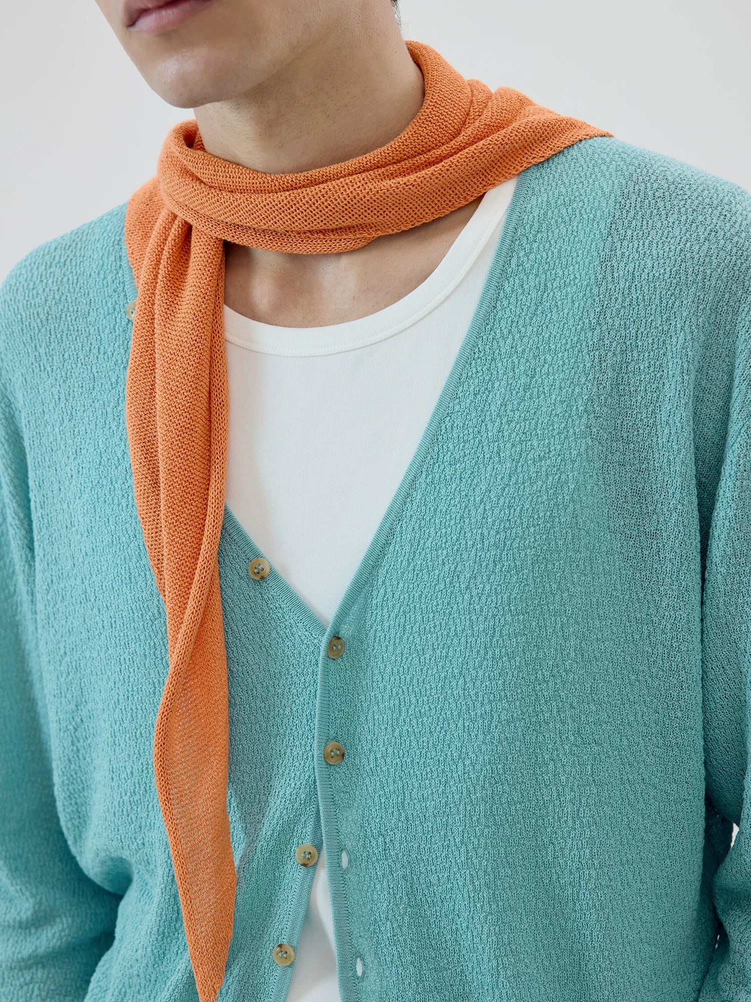 Airloop V-Neck Knit Cardigan