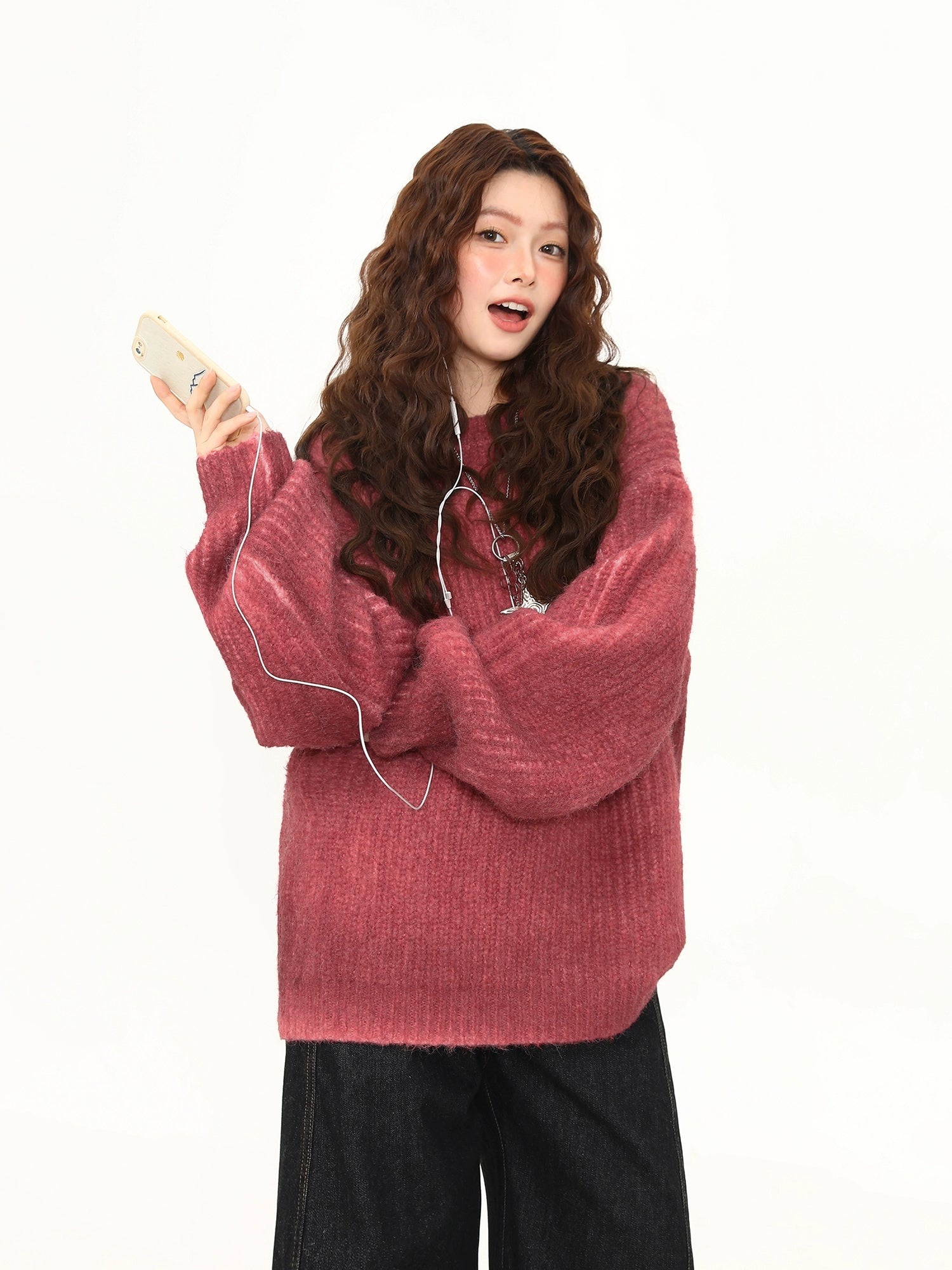 Rose Jam Cozy Knit Sweater