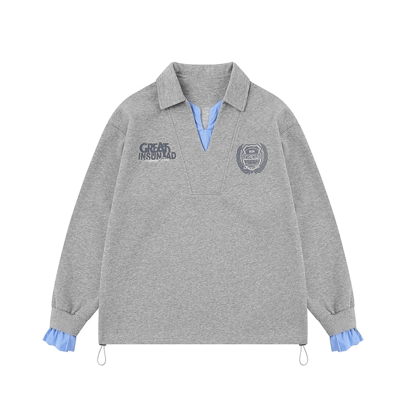 Crimson Varsity Rugby Pullover