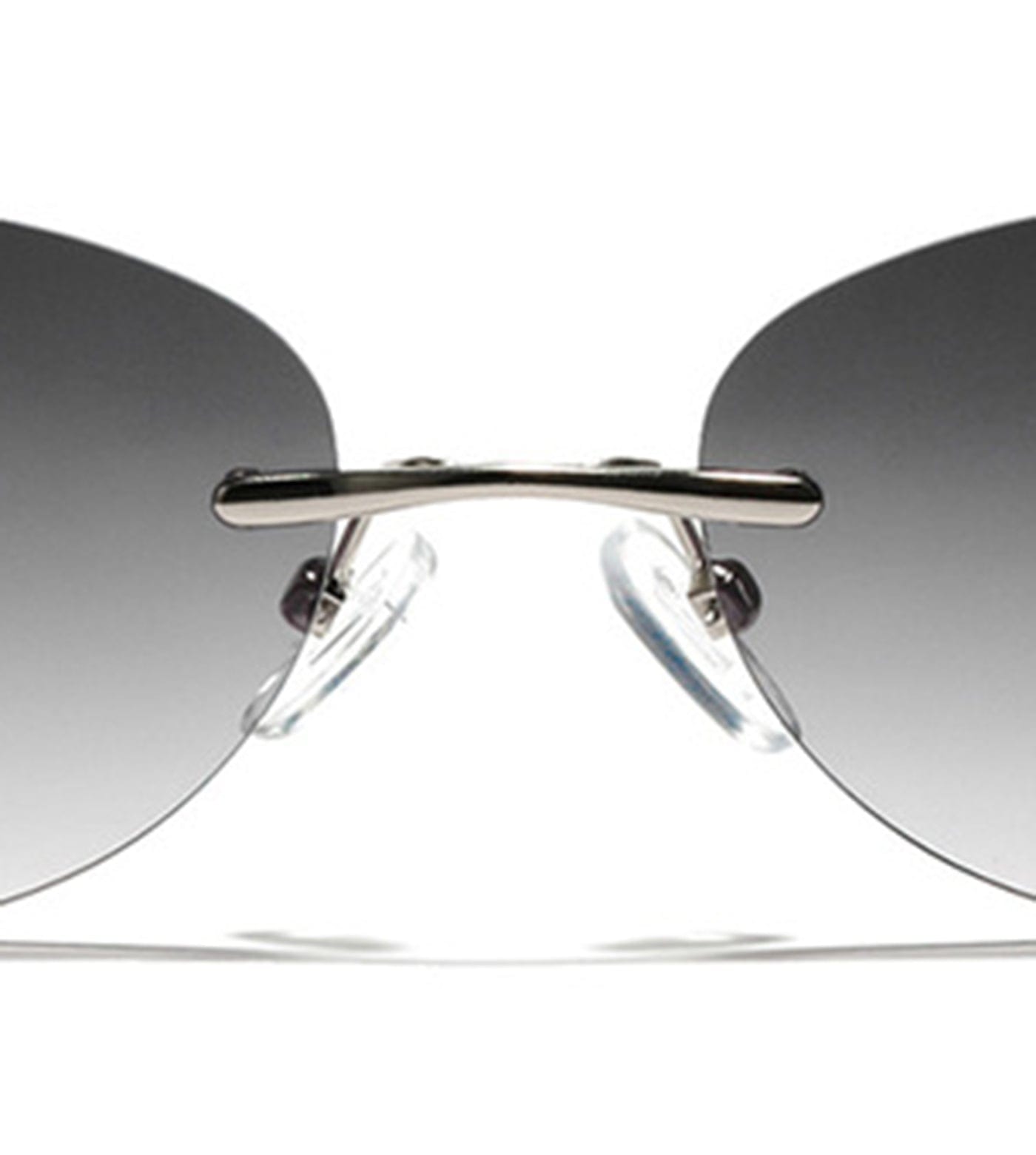 Floating-Lens Ombre Oval Sunglasses - view 9