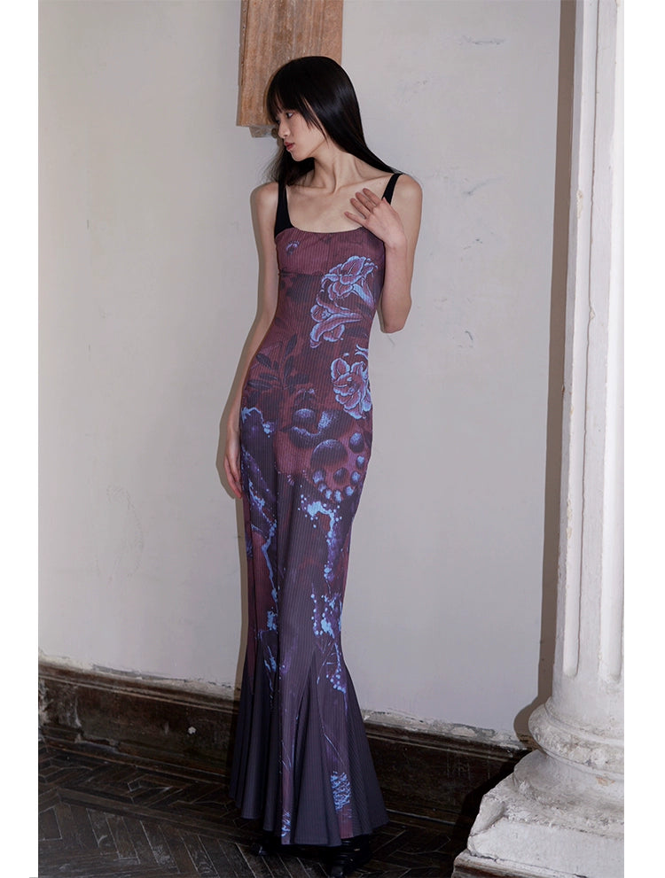 Midnight Bloom Maxi Dress - chiclara