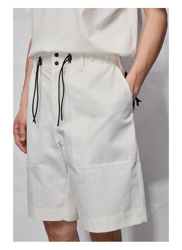 Pantalones cortados/de longitud recta de corte recto ancho