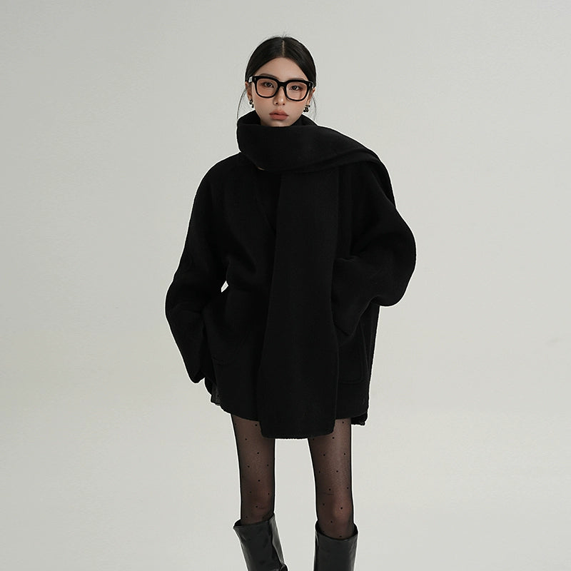 Commuter Scarf Wool Jacket