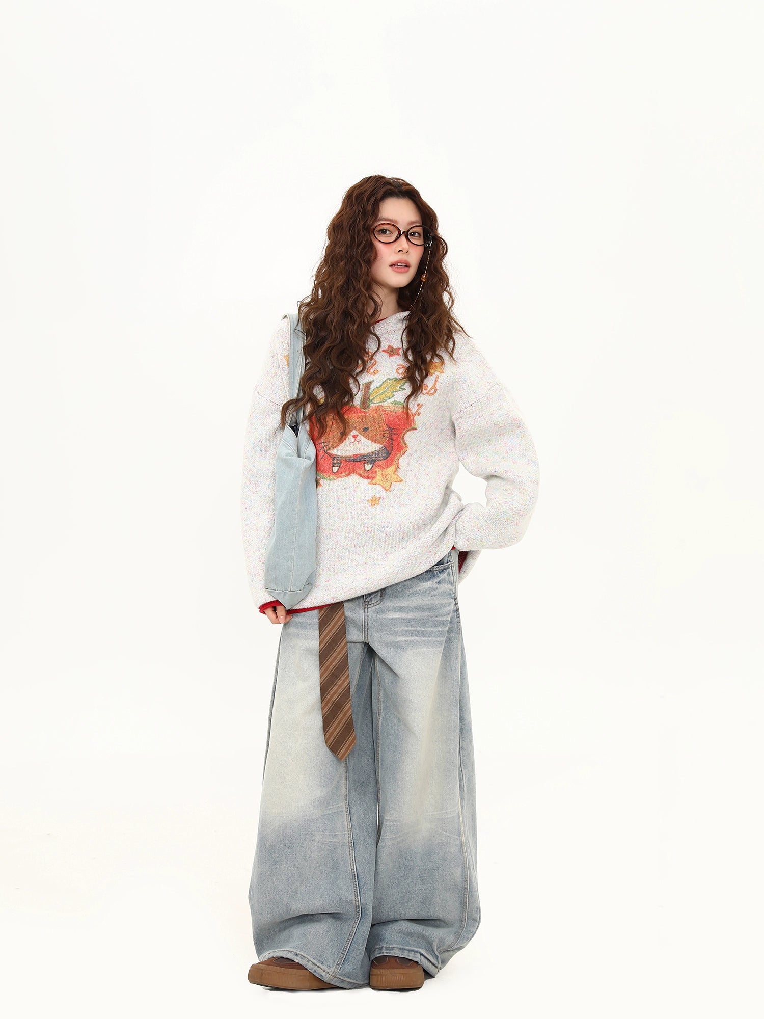 Autumn Kitty Apple Pie Knit Sweater