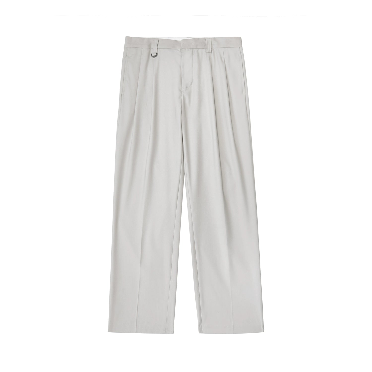 Pantalones de vestir de confort de doble plato