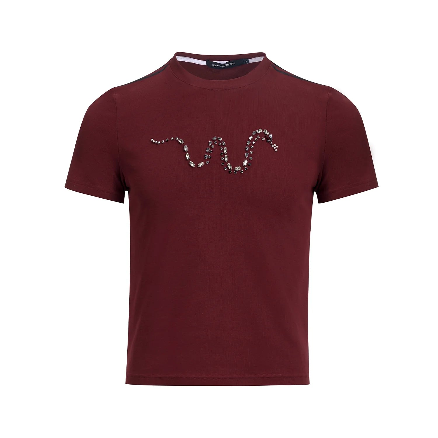 Three-Stripe Crystal Snake Sport T-Shirt
