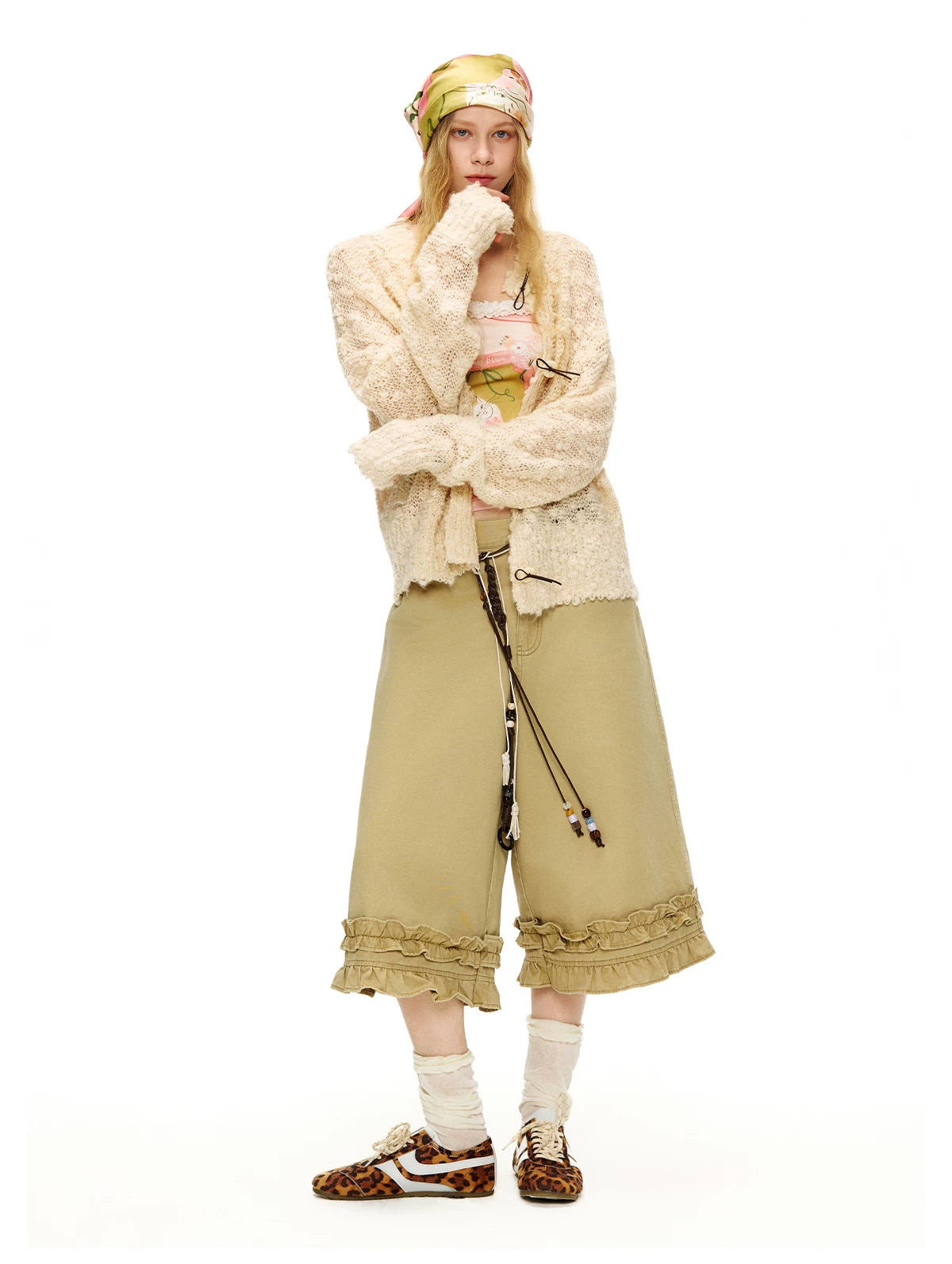 Playground Poet Ruffle Hem Culottes