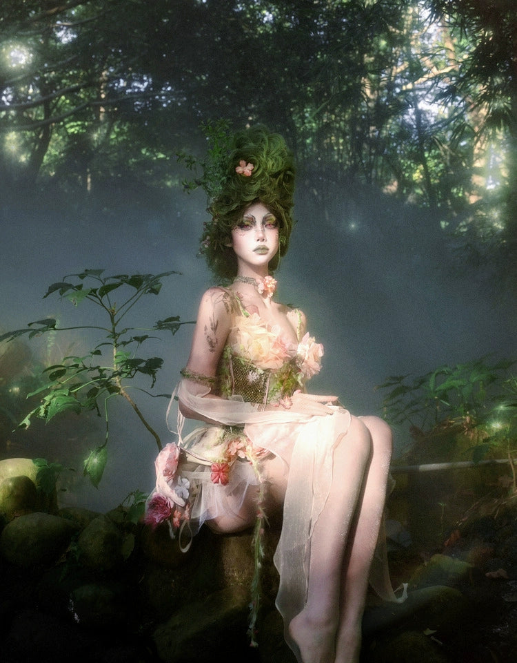 Garden Fairy Floral Dress Set