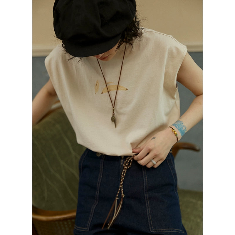 Octopusme TE-shirt sans manches minimaliste
