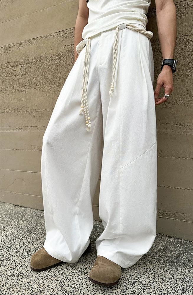 Tassel Rope Wide Leg Pants