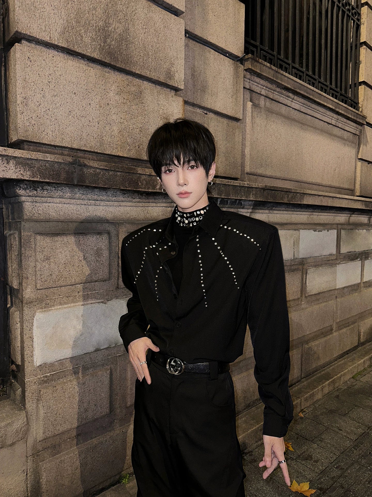 Nocturne Constellation Crystal Dress Shirt
