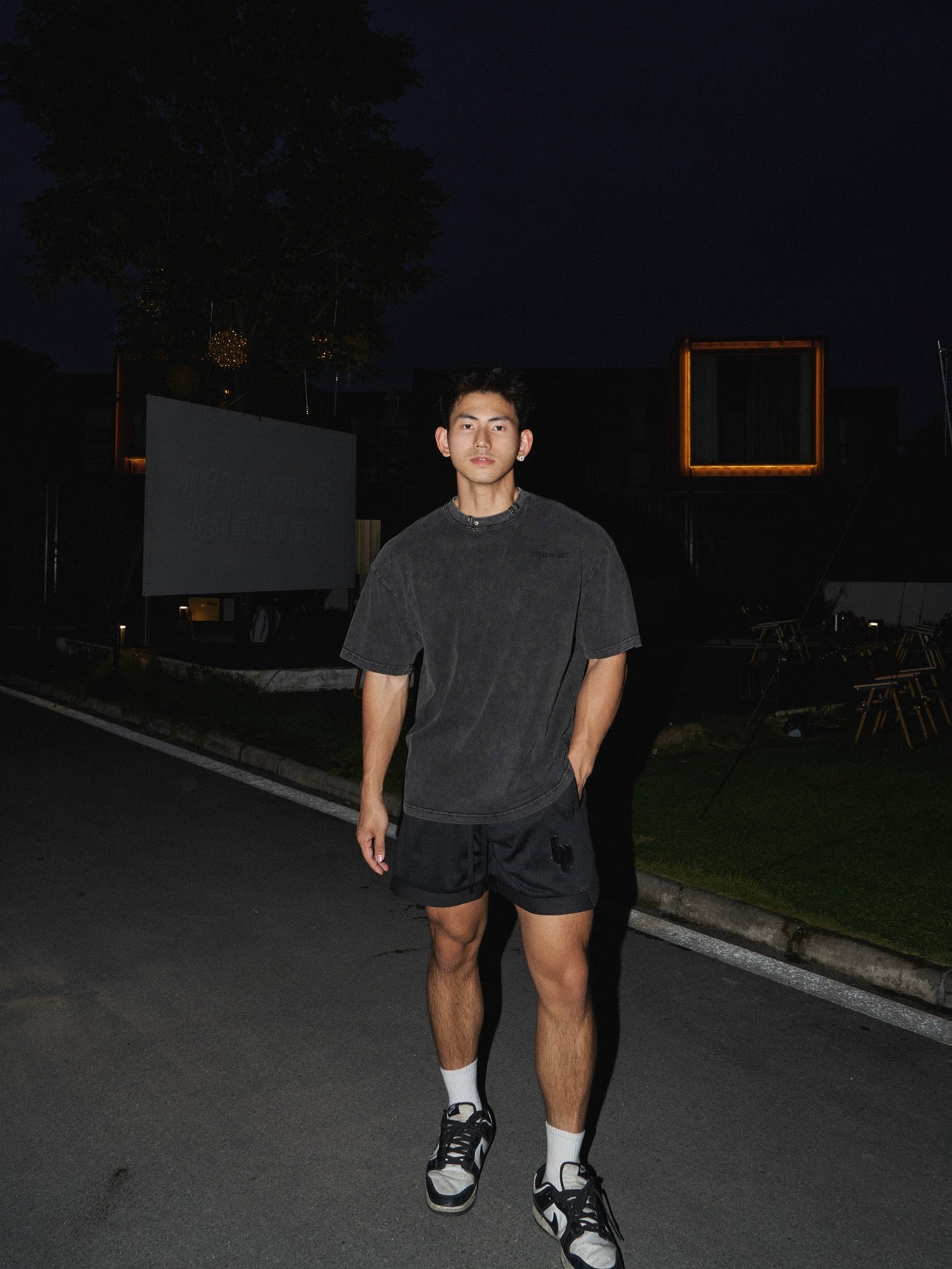Washed Black Cotton T-Shirt