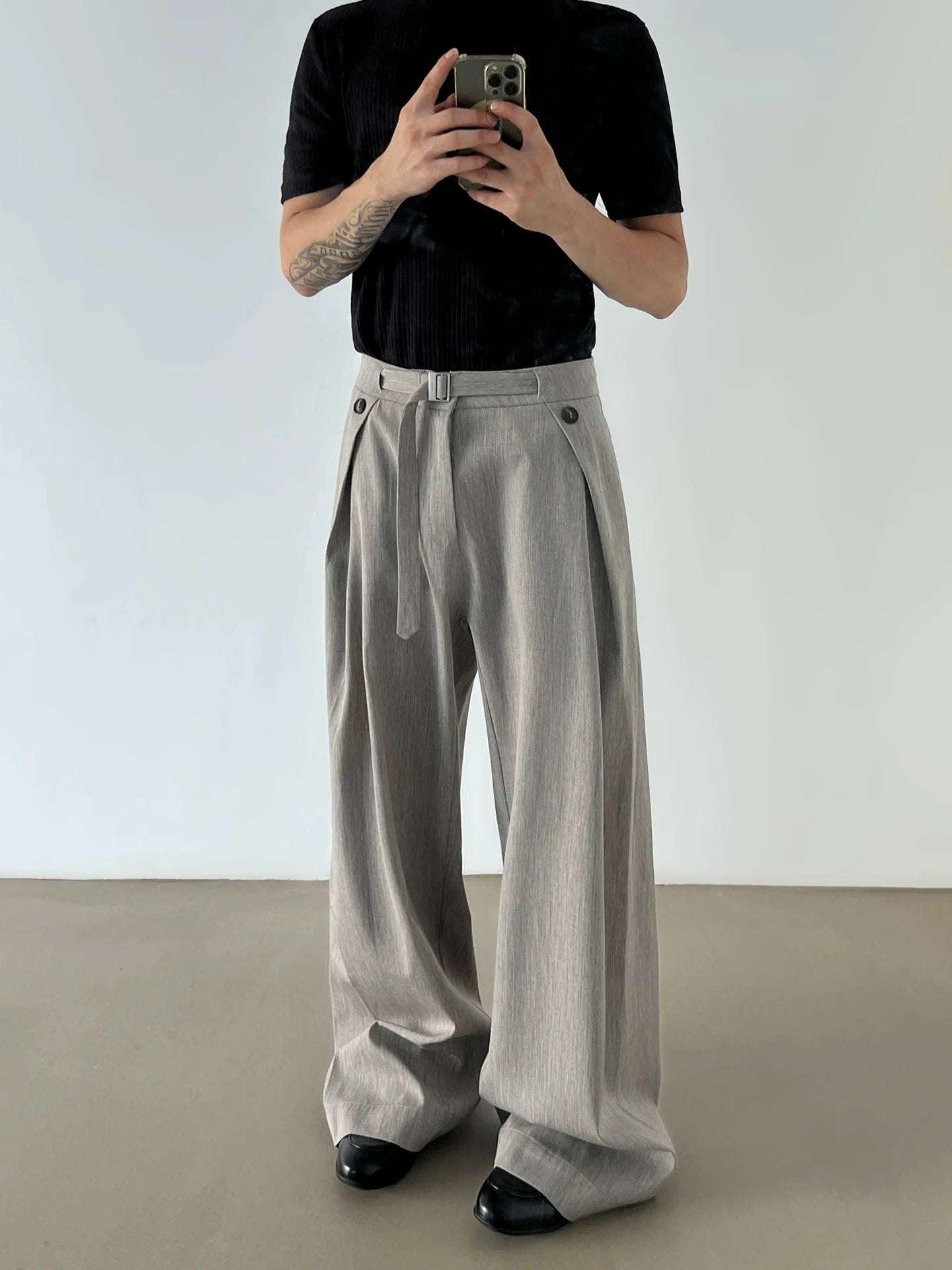 Obsidian Flow Wide Trousers