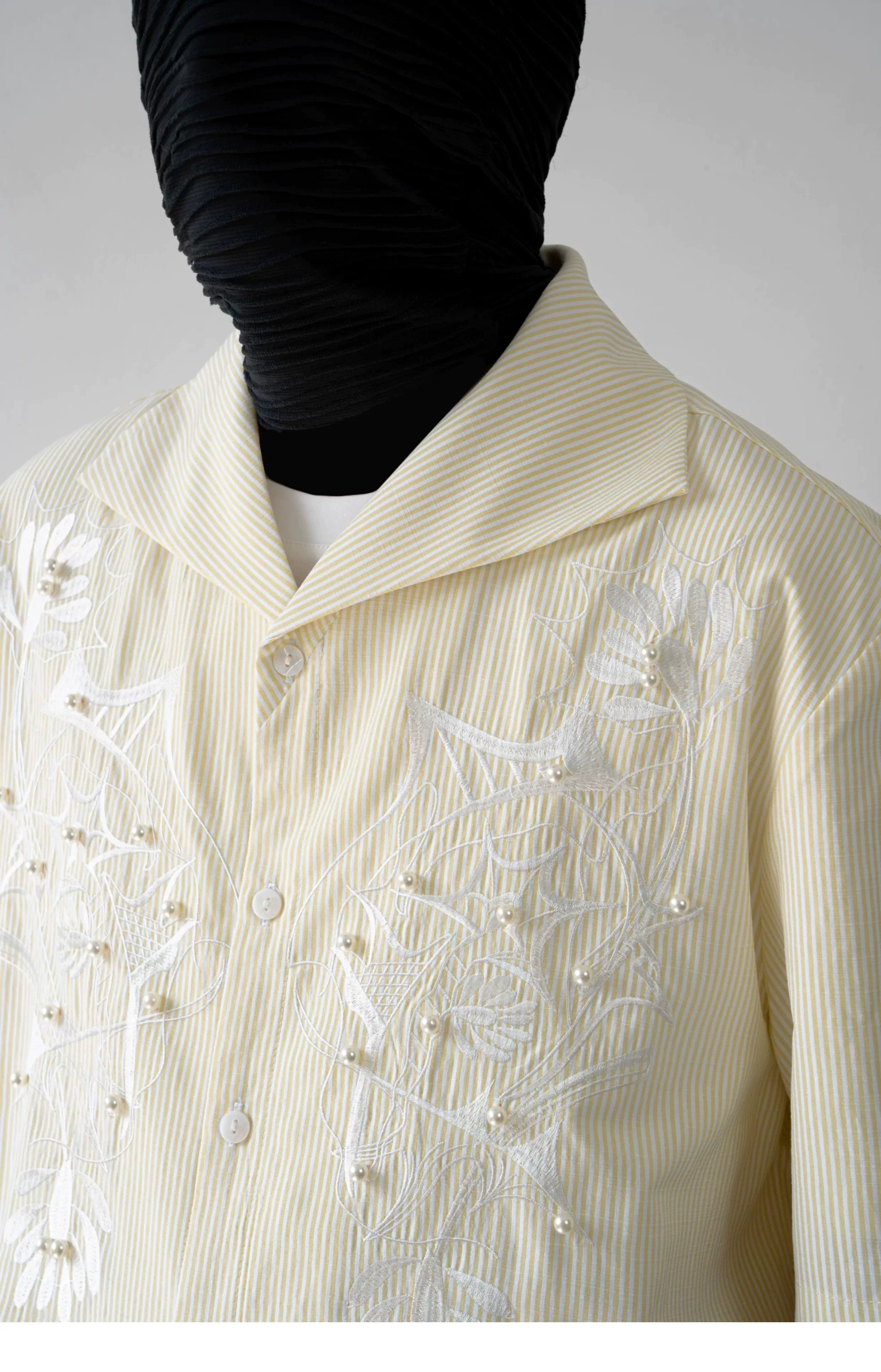 Lemon Veil Embroider Camp Shirt