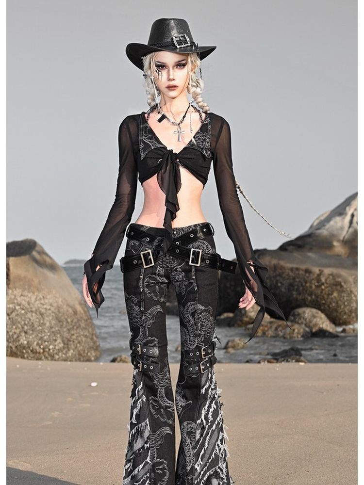 Cardigan court en maille d'origine