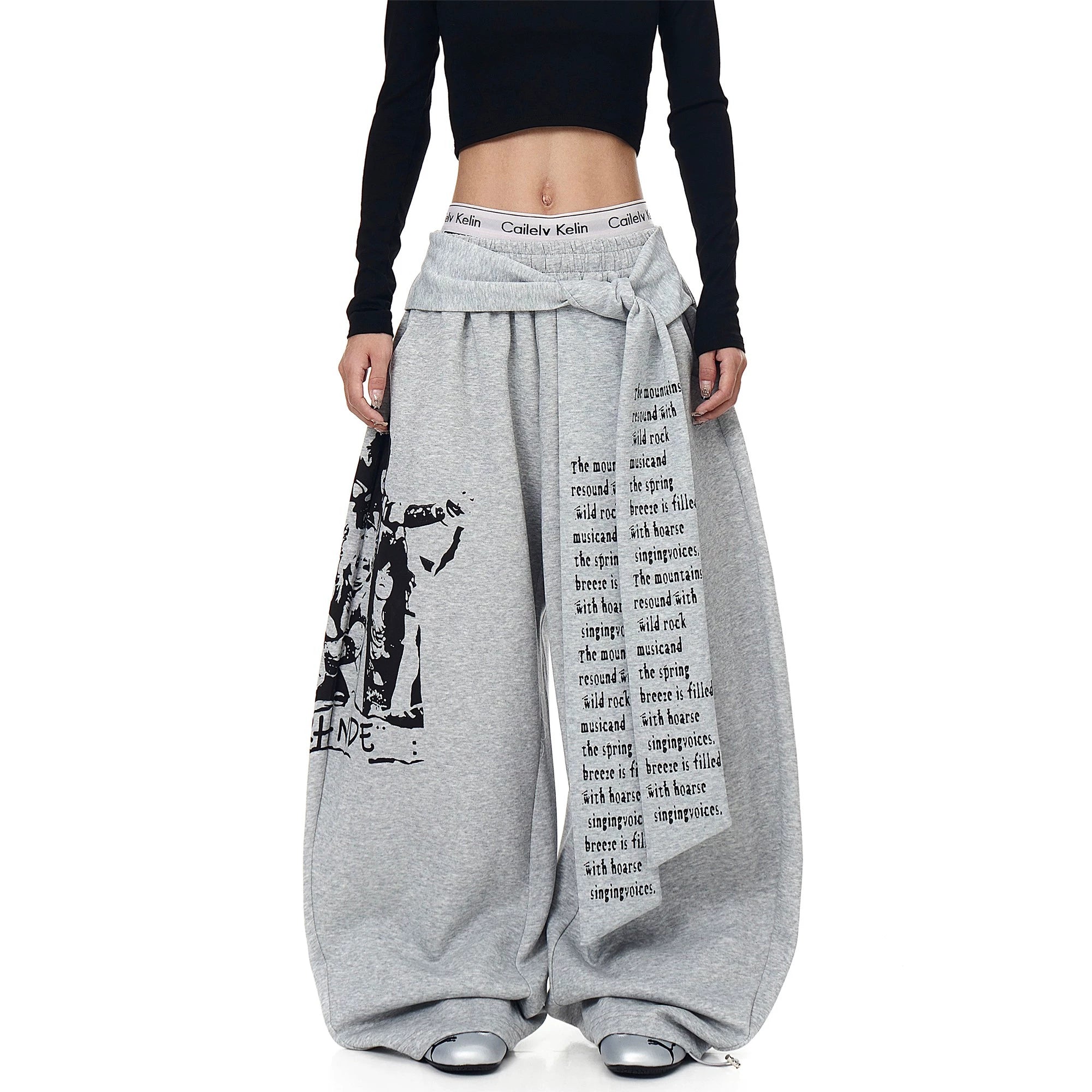 Lyric Shade Wrap Fleece Trousers